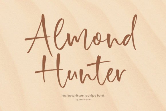 Almond Hunter Font: Elegant Script for Editorial Design