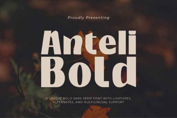 Anteli Bold: A Bold Font for Web Design