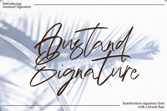 Austand Signature Font for Creative Projects