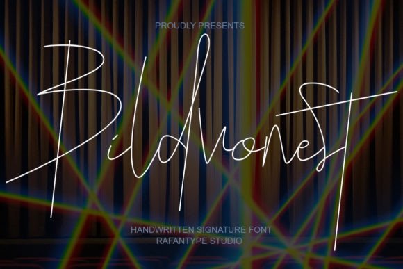 Bildvonest: A Stylish Script Typeface