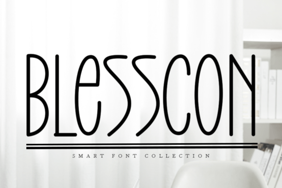 Blesscon: A Trendy Display Font