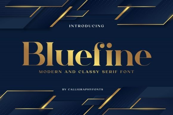Bluefine: A Serif Font for Elegant Campaigns