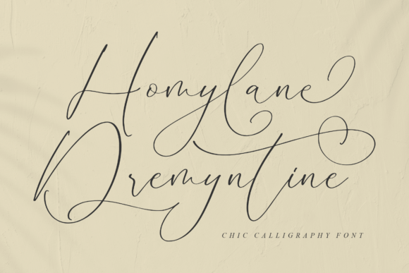 Homylane Dremyntine: A Stylish Script Font