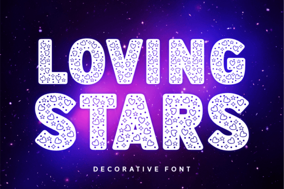 Loving Stars: A Delightful Font for Creative Projects