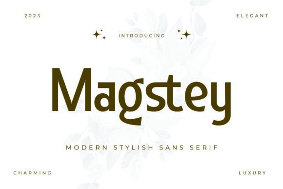 Magstey Font: Elegant Sans Serif for Craft Projects