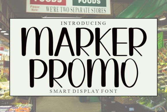 Market Promo Font for Creative Makers