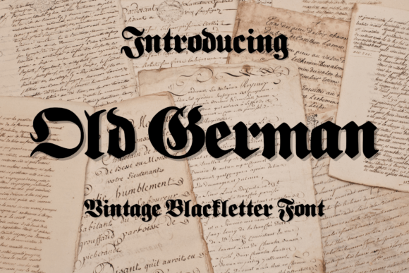 Old German Font for Creative Projects