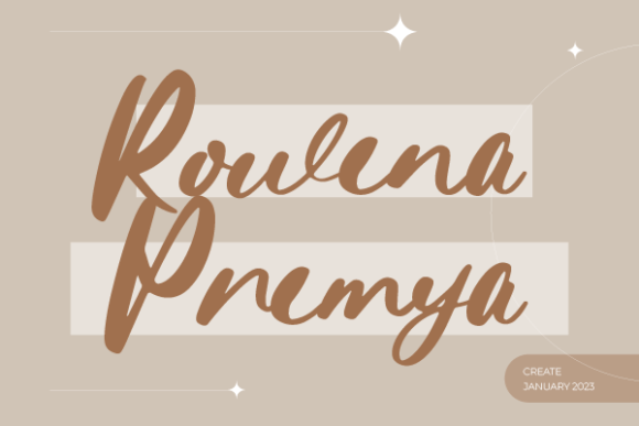 Rowena Premya: A Classy Script Font