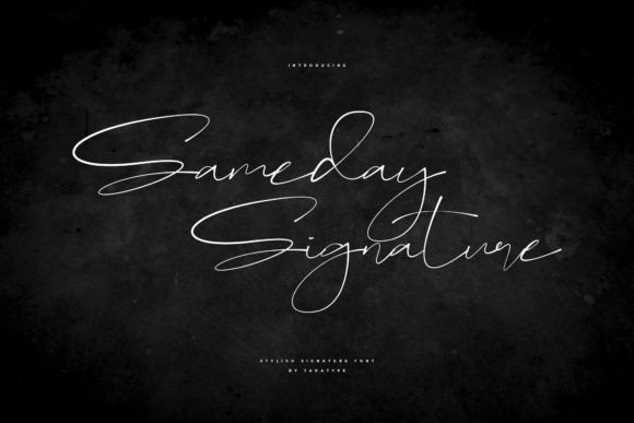 Sameday Signature: A Classy Handwritten Font
