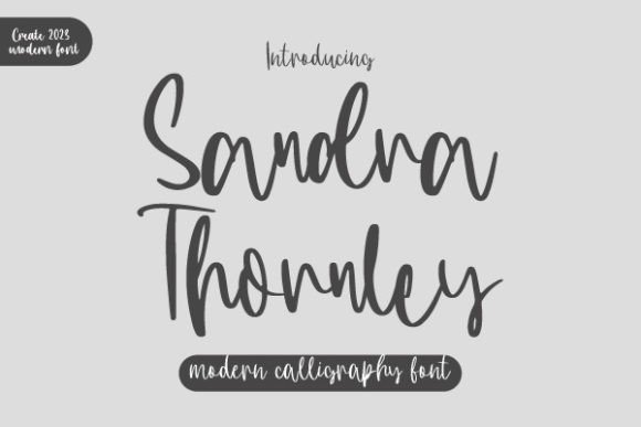 Sandra Thornley: A Classy Script Font