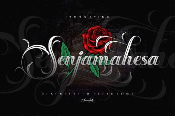 Senjamahesa: A Unique Blackletter Font