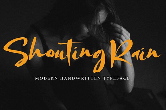 Shouting Rain: A Font That Speaks Volumes