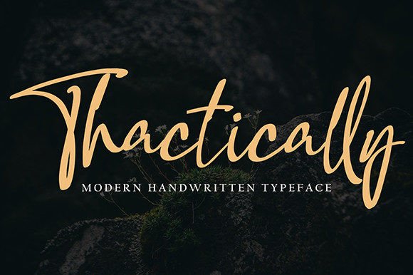 Thactically: A Classy Handwritten Font