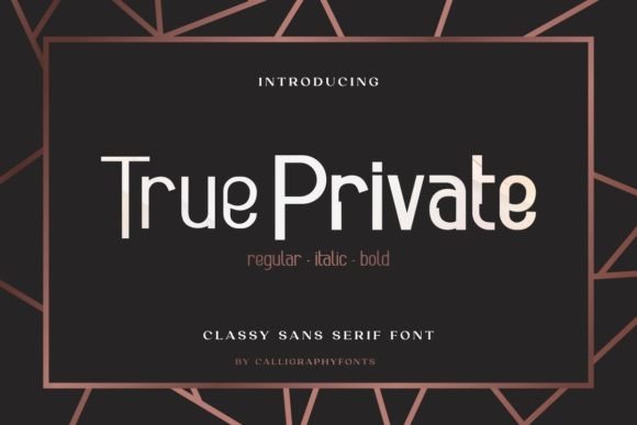 True Private Font: Modern Typography for Editorial Design